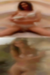 Nude woman dancing another