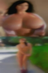 Black naked woman with pussy